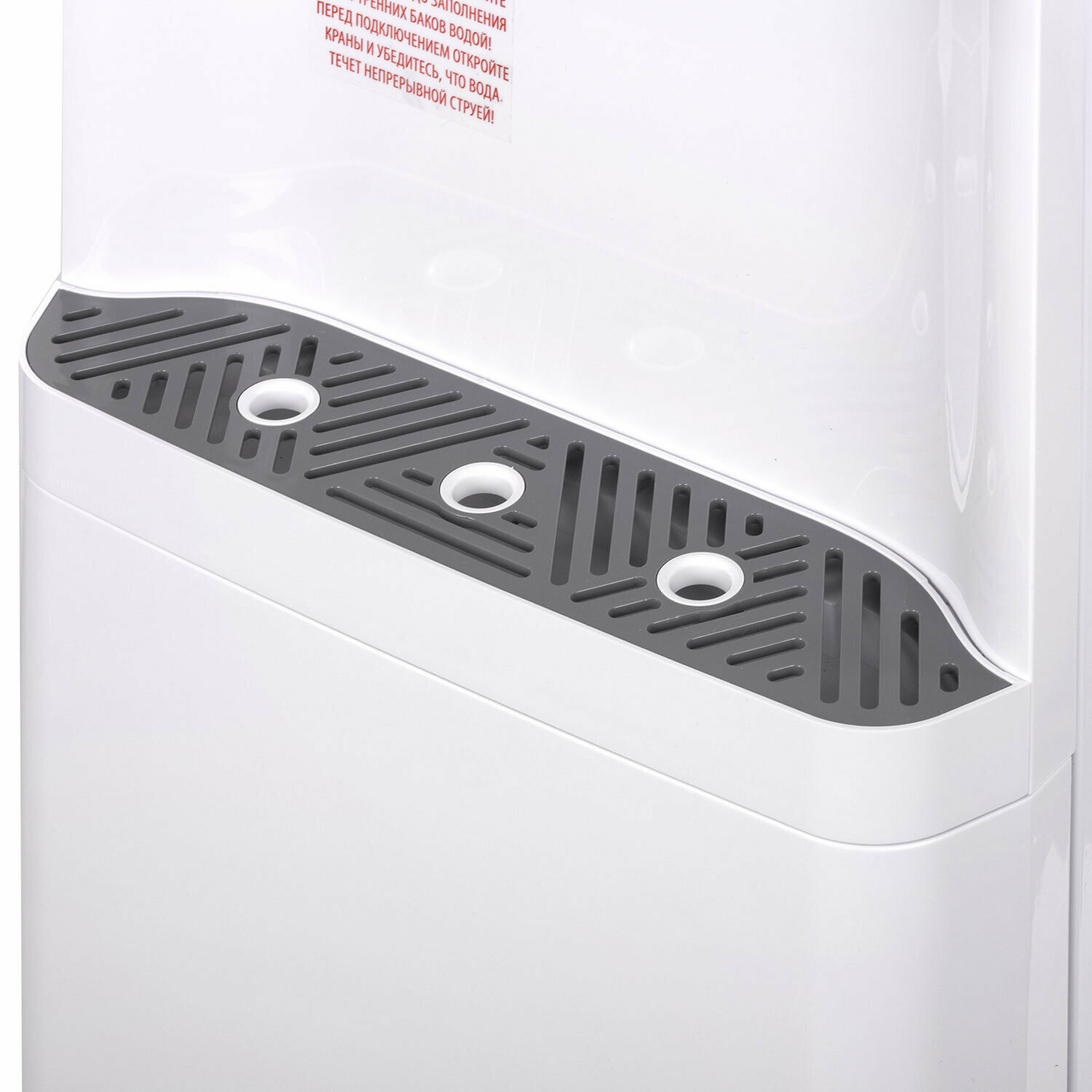 Кулер для воды напольный с нагревом и охлаждением компрессорный, диспенсер с 3 кранами, шкафом белый, Sonnen FSC-03AC, 455419 - фотография № 6