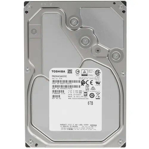 HDD диск SATA Toshiba MG 6TB / 7200rpm, 256Mb / MG06ACA600E