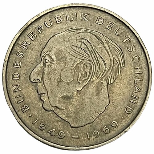 ФРГ 2 марки 1973 г. (20 лет Федеративной Республике - Теодор Хойс) (F)