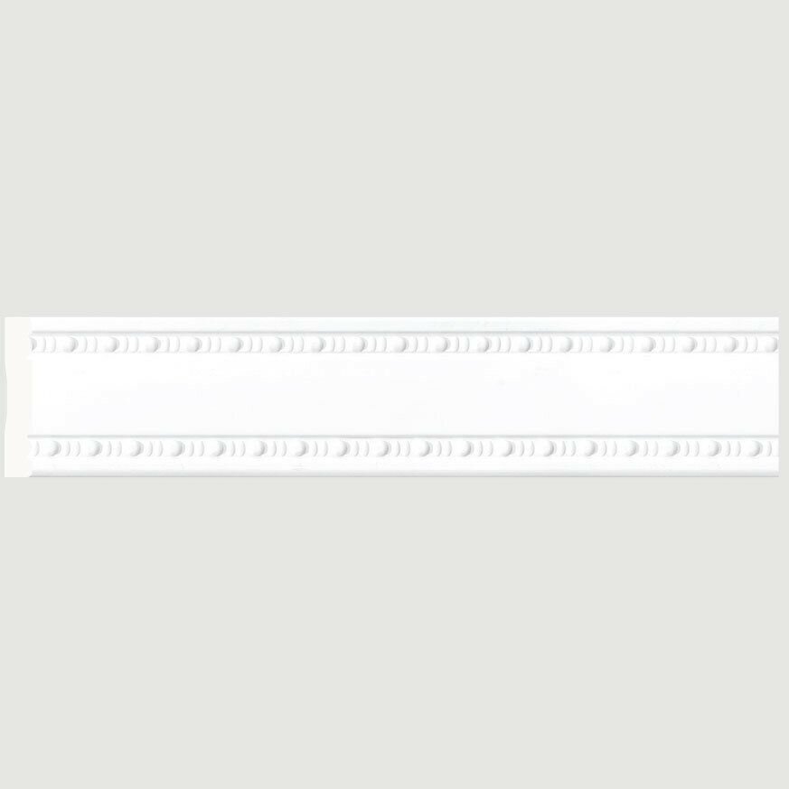 Багет Cosca Бордюр 60 Белый Мат W60(2)/W27 Д240хШ0.9хВ6см / Коска.