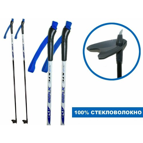 палки лыжные стеклопластиковые trek universal цст 125см blue Палки лыжные стеклопластиковые TREK Universal ЦСТ 105см blue