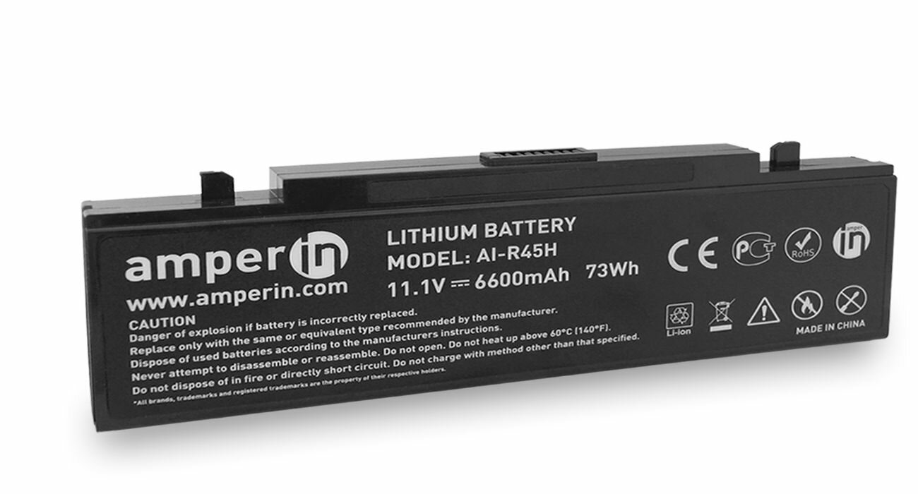 Аккумуляторная батарея усиленная Amperin для ноутбука Samsung NP-N140 11.1V (6600mAh)