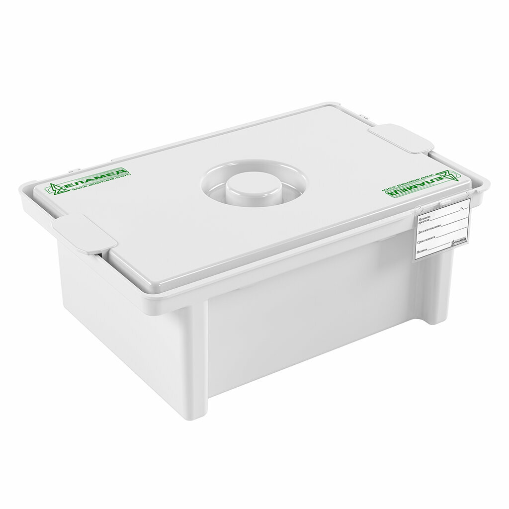 фото Ёмкость-контейнер полимерный для дезинфекции 10 л (ЕДПО-10-02-2) 1шт./1 уп.