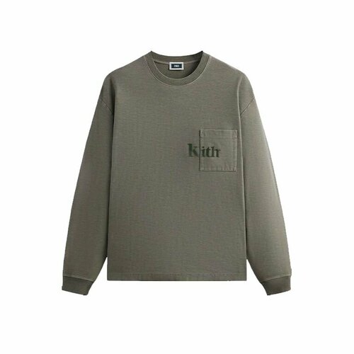 Лонгслив KITH, размер 50/52, хаки