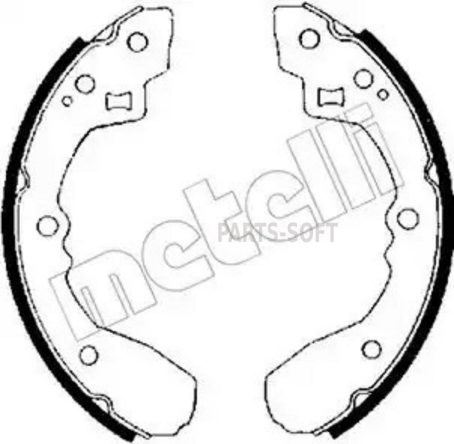 К-т бараб. тормоз. колодок Kia Rio , Mazda 626 200x25 Metelli арт. 530201