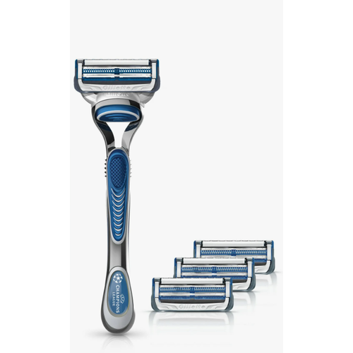 Бритва Gillette Skinguard Sensitive с 1 сменной кассетой + Сменные кассеты для бритья 3 шт. пена для бритья gillette skinguard sensitive защита кожи 250мл