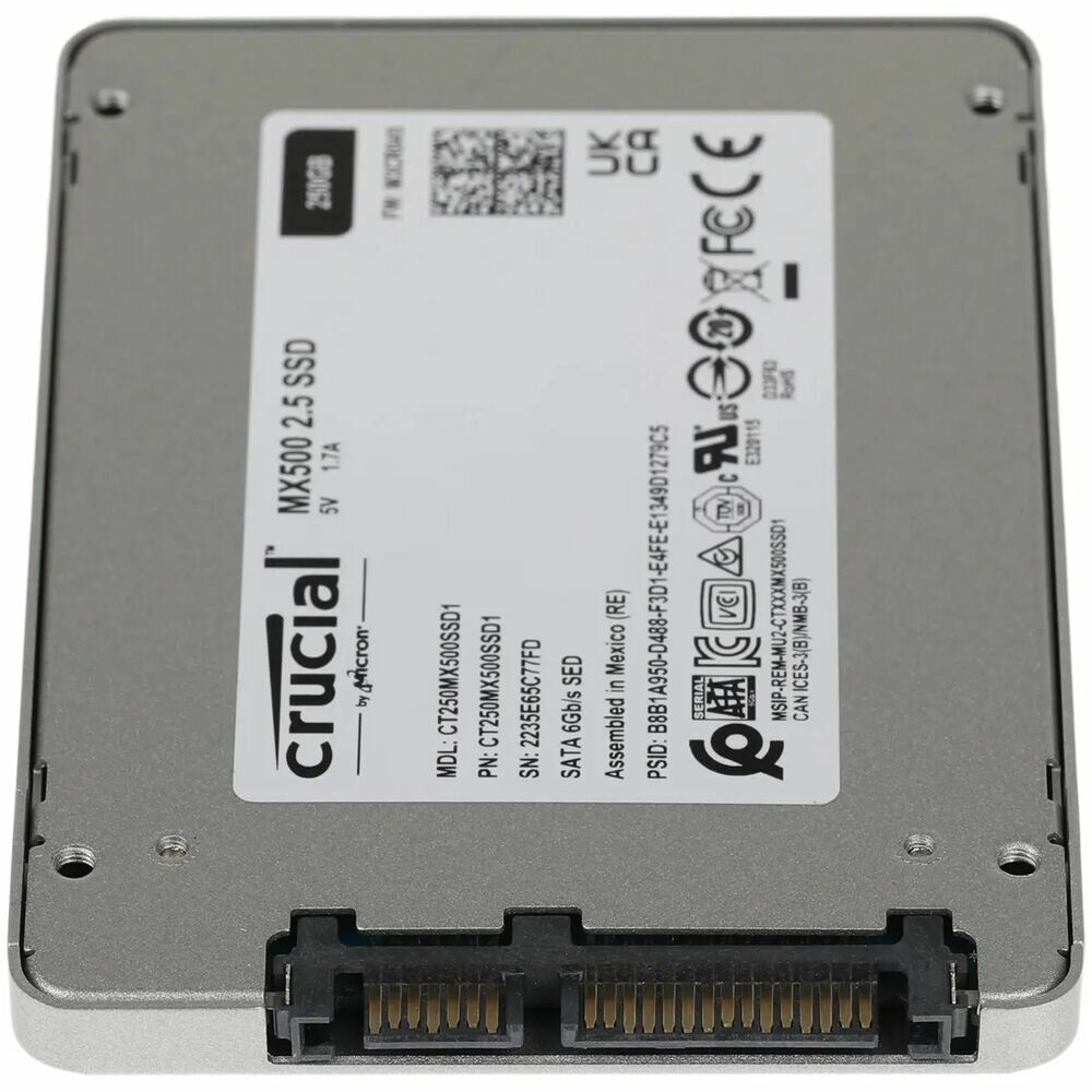 SSD накопитель CRUCIAL MX500 250Гб, 2.5", SATA III - фото №6