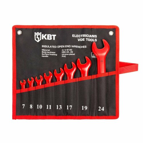 Набор НИИ-24 диэлектрических однорожковых ключей серия эксперт КВТ 89750 9342₽