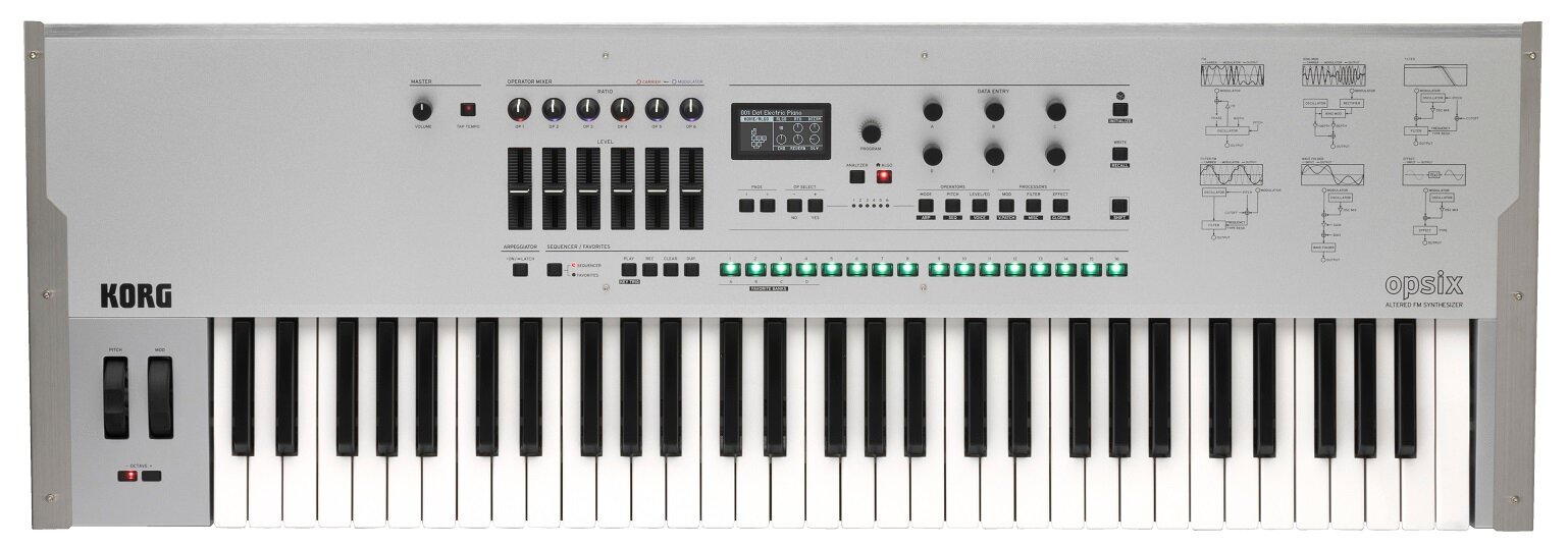 Korg Opsix SE Platinum цифровой FM синтезатор, 61 клавиша
