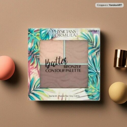 Палетка для лица Physicians Formula, Butter Bronzer Contour Palette, тон 1, 13.6 г