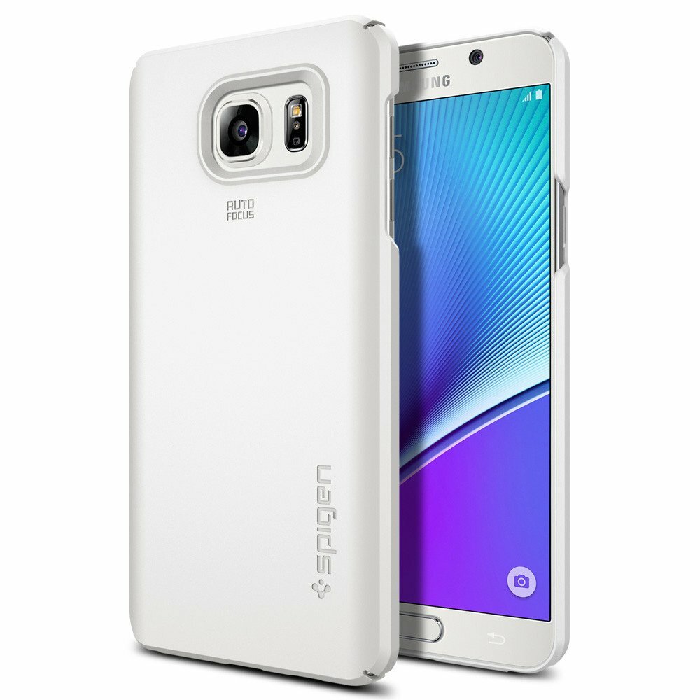 фото Клип-кейс SPIGEN для Galaxy Note 5 - Thin Fit - Белый - SGP11682