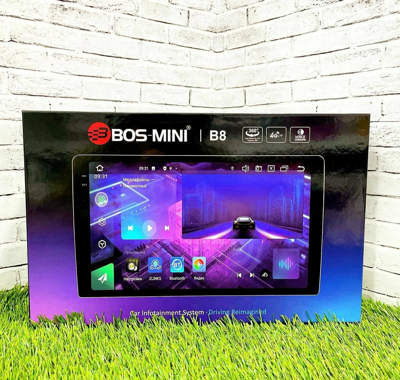 Автомагнитола Андроид BOS-MINI B8 9"дюймов 8+128gb