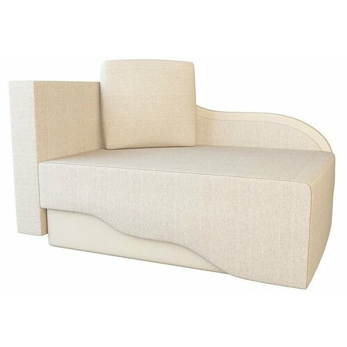 Диван-кушетка Малютка левый беж рогожка 70см