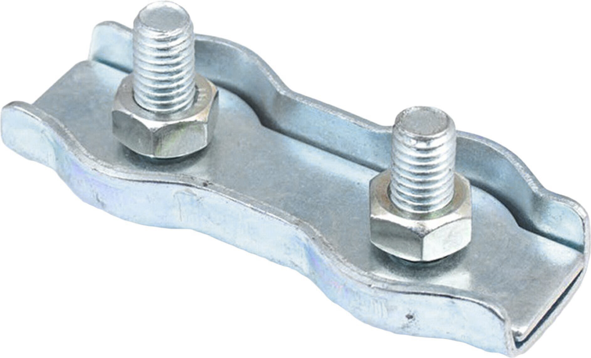 Зажим для троса Duplex Стройбат сталь оцинкованный плоский двойной серебристый 0072 м