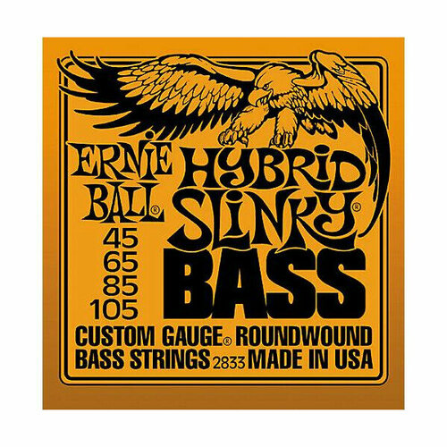 Струны Ernie Ball 2833 струны для бас гитары ernie ball 2843 45 105