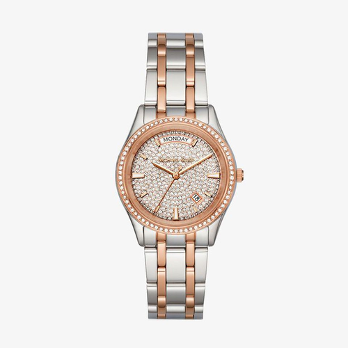 Наручные часы MICHAEL KORS, серебряный женские наручные часы в стиле ретро модные роскошные повседневные часы с циферблатом и розами с кожаным ремешком 2021