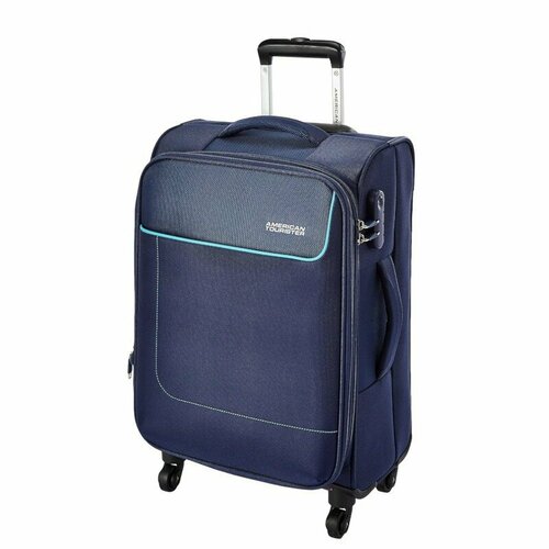 Чемодан American Tourister, 50 л, размер S, синий