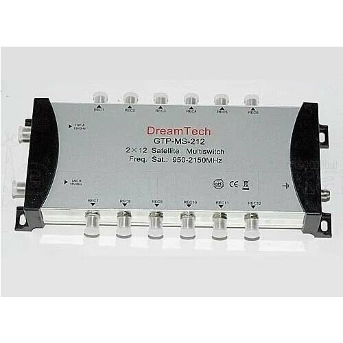 Спутниковый мультисвитч DreamTech GTP-MS-212 2x12 5700₽