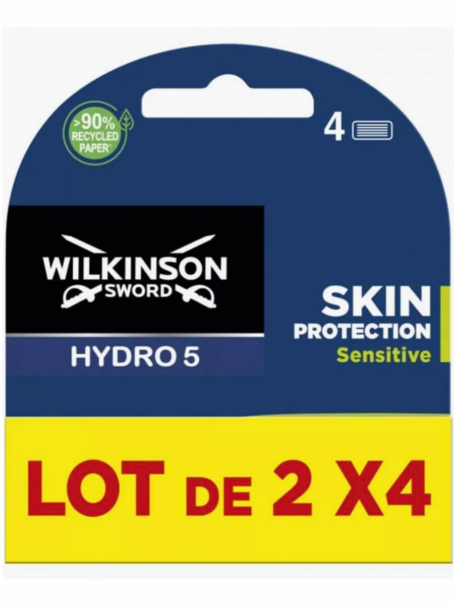 Сменные Кассеты для Бритья Wilkinson Sword Hydro 5 Skin Protection Sensetive, 8 Штук