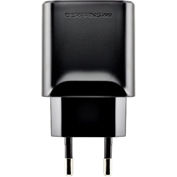 Gerffins Зарядное устройство сетевое Gerffins USB-A 2,4A, черное