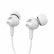 Наушники JBL C100SI, mini jack 3.5 mm, белый