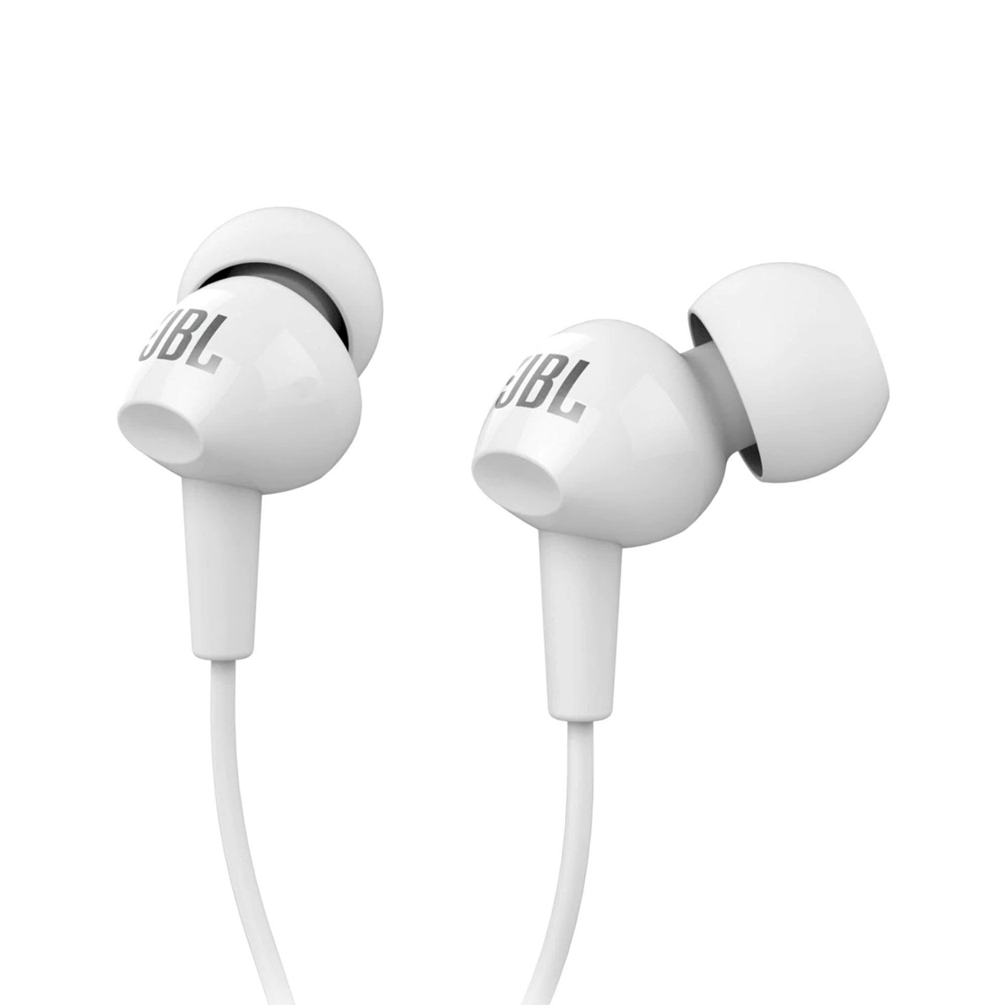 Наушники JBL C100SI, mini jack 3.5 mm, белый