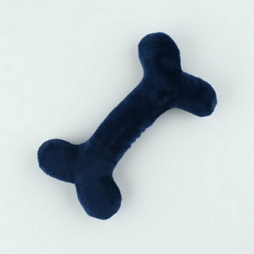 Игрушка для собак с пищалкой "Кость", синяя