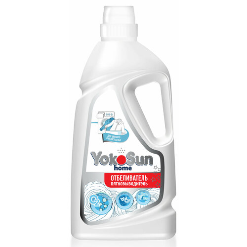 Отбеливатель-пятновыводитель YokoSun экспресс-эффект жидкий 1 л 1 кг для детских вещей для цветных тканей 375₽