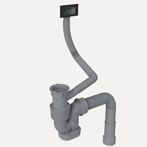 Изображение товара Сифон для одночашевой кухонной мойки Reflexion Part RX9001PT без выпуска