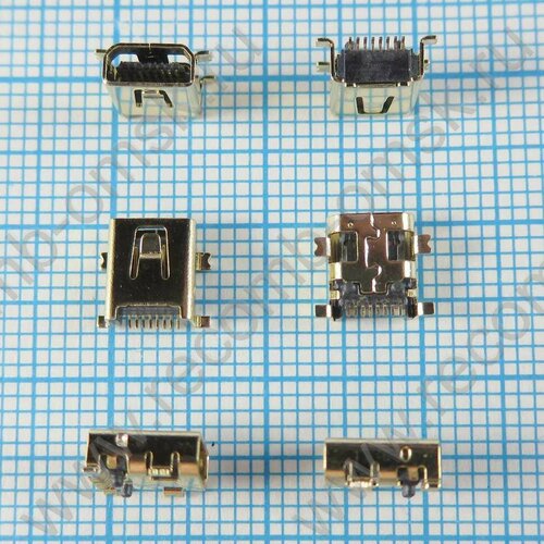 Разъем Mini USB - B type - 8 pins - PJ123M