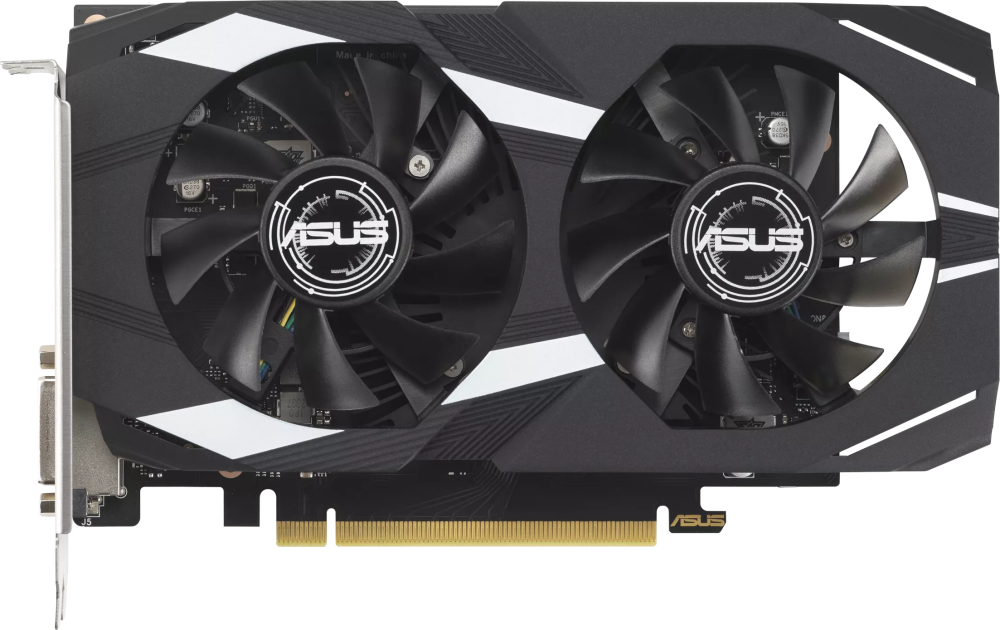 Видеокарта Asus PCI-E 4.0 DUAL-RTX3050-O6G NVIDIA GeForce RTX 3050 6Gb 96bit GDDR6 1507/14000 DVIx1 HDMIx1 DPx1 HDCP Ret