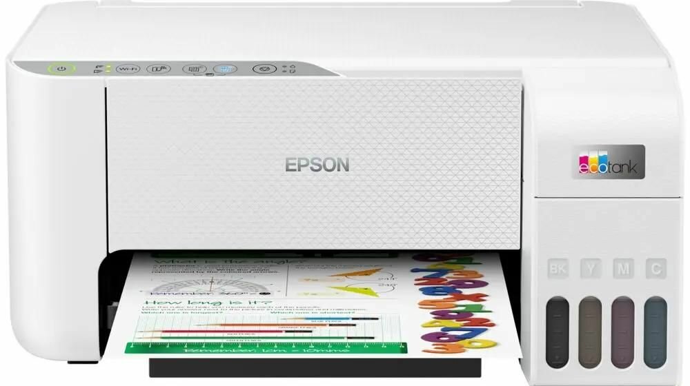 МФУ струйное Epson EcoTank L3256, цветн, A4, белый (C11CJ67407/C11CJ67414/C11CJ67421/C11CJ67519/C11CJ67504) {A4、5760 x 1440、10ppm、Wi-Fi、USB} — фото 1