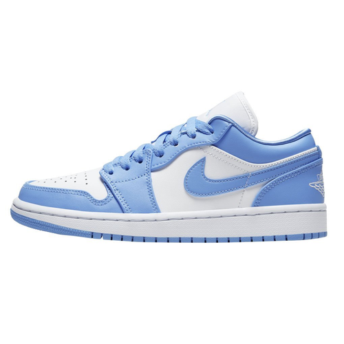 фото Кеды nike air jordan 1 low, полнота d, размер 37.5 eu, white/university blue