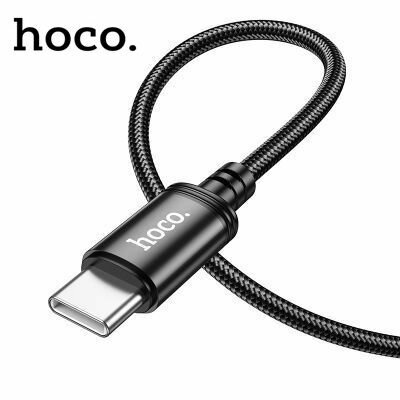 Кабель Hoco для Android, c Type-C на Type-C, Hoco X89 Wind, чёрный, 1 метр, PD 60W, 3A для быстрой зарядки — фото 1