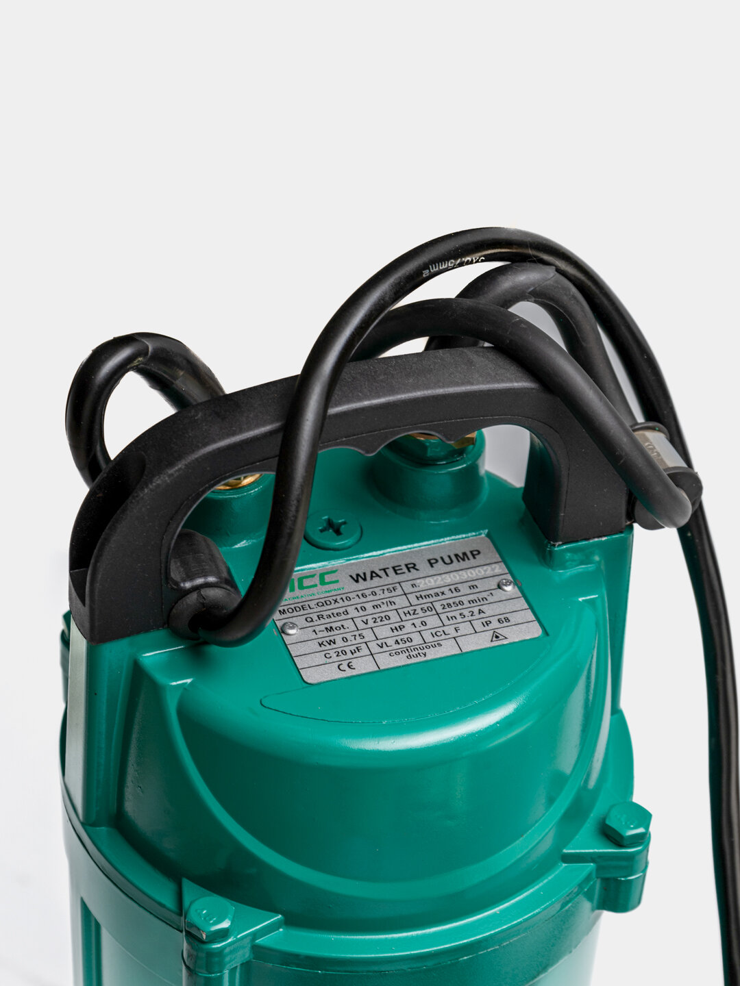 Насос погружной ACC QDX10-16-0.75, чугун, 750Вт, для чистой воды — фото 1