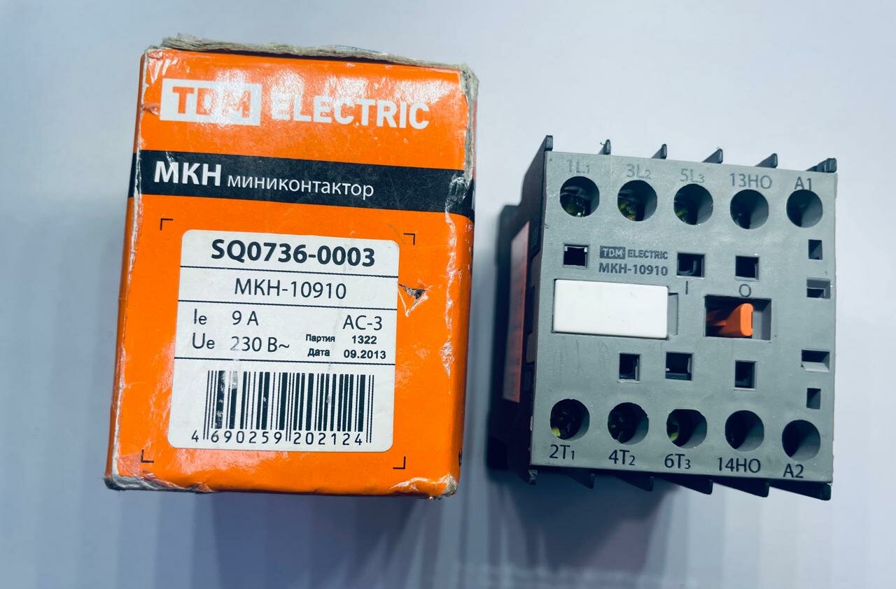 Миниконтактор МКН-10910 9А 230В 1НО TDM SQ0736-0003 (1 шт.)