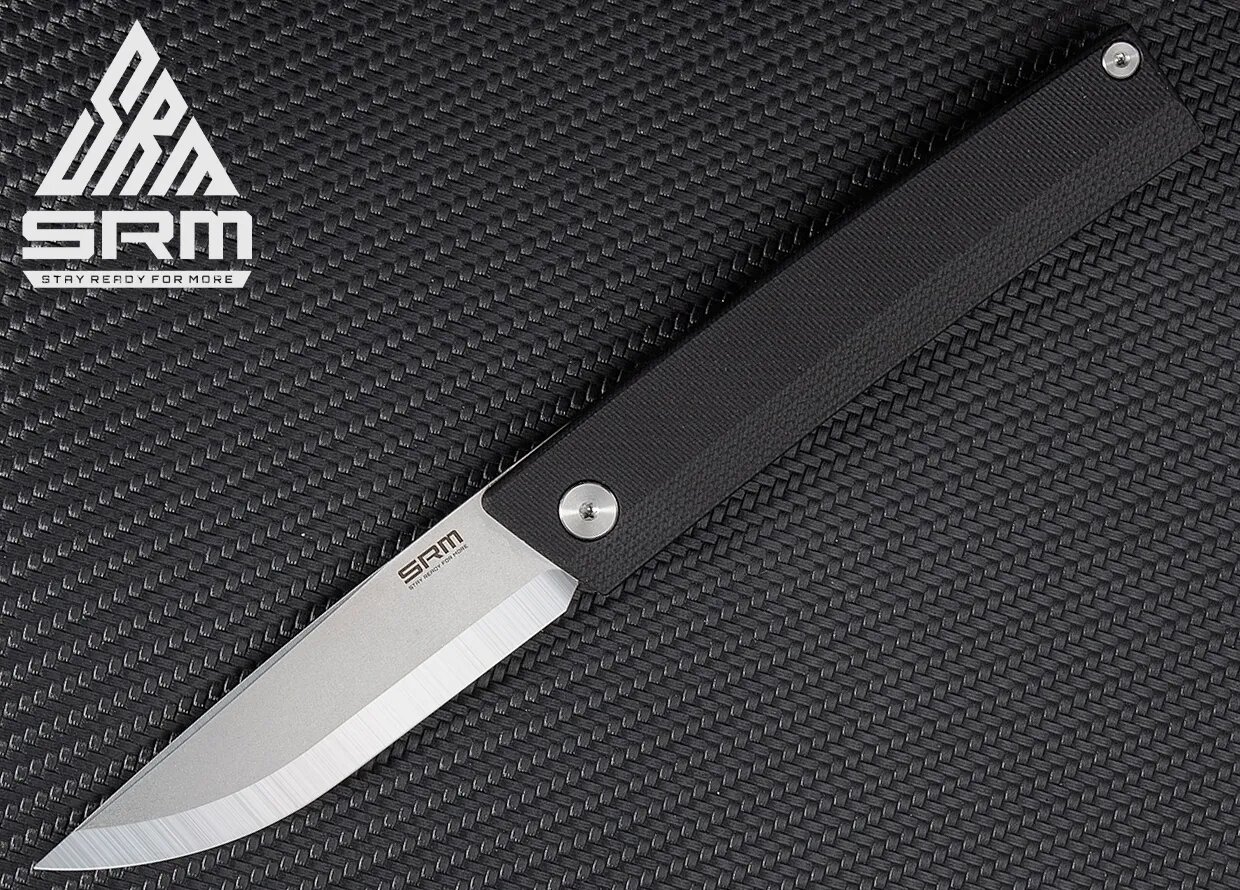 Складной нож SRM Gent, , сталь 10Cr15CoMoV, черный G10