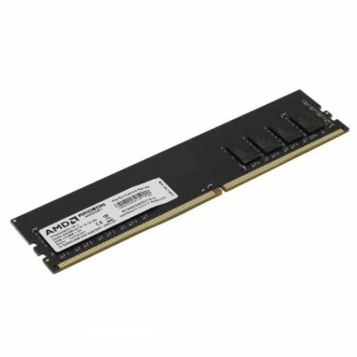 Оперативная память AMD Radeon R7 Performance Black (R744G2400U1S-U) DIMM DDR4 4 ГБ - 1 шт, 2400 МГц