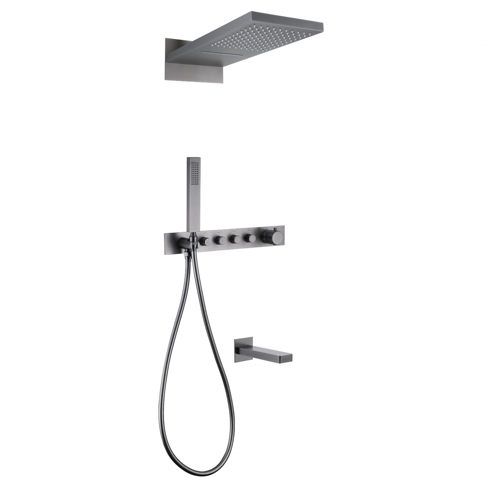 Душевой набор со встроенным смесителем Abber Rund AF8753NG