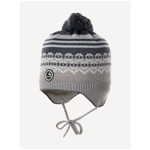 Вязаная шапка для малышей HUPPA FRANCIS, светло-серый 90028, размер XS