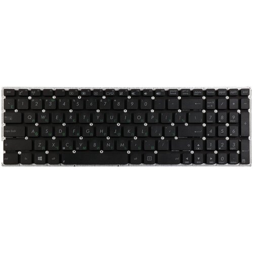 Клавиатура для ноутбука Asus X756 черная без рамки горизонтальный Enter 732₽