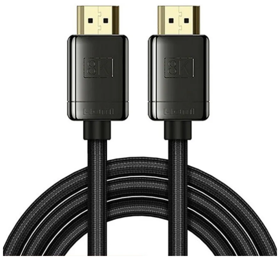 Кабель Baseus High Definition Series HDMI 8K to HDMI 8K Adapter Cable (Zinc alloy) 3m Black