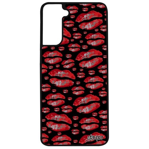 фото Красивый чехол для телефона // samsung galaxy s21 // "губы" дизайн поцелуй, utaupia, красный