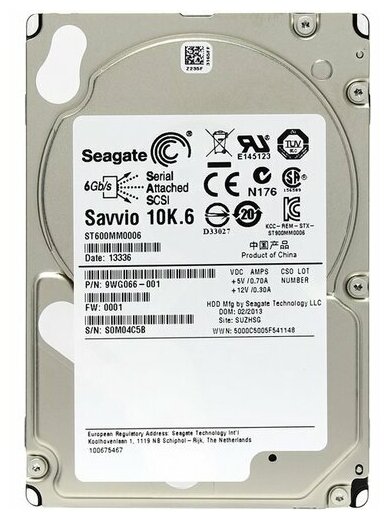 Жесткий диск SAS 2.5" Seagate 600Gb 10K (ST600MM0006)