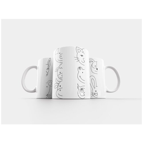 фото Кружка "животное, голова, книжка-раскраска" 320 мл lotsprints