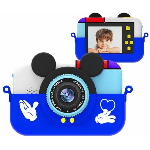 Детская цифровая камера CHILDRENS FUN CAMERA Mickey Mouse синий