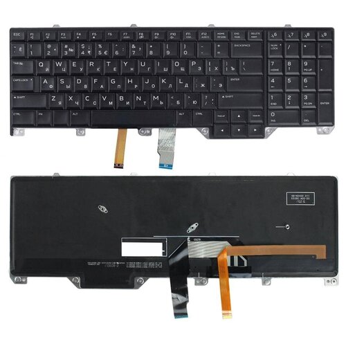 Клавиатура для ноутбука Dell Alienware 17 R4 черная с подсветкой 4439₽