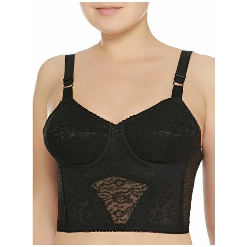 Корсетная полуграциябюстье из кружевной ткани Rago Корректирующее белье черный 34DD 5680₽