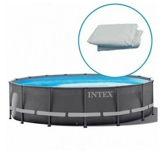 Чаша Intex 12436 каркасных бассейнов Ultra Frame размером 549 х 132 см - фотография № 2