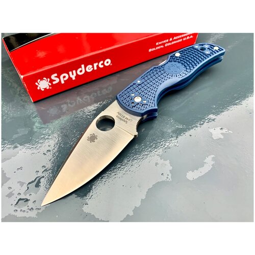 фото Нож складной spyderco native 5, s110 blade, blue handle